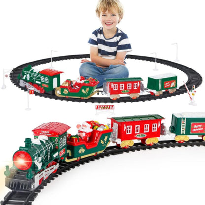 Electric Light Music Christmas Rail Train6324