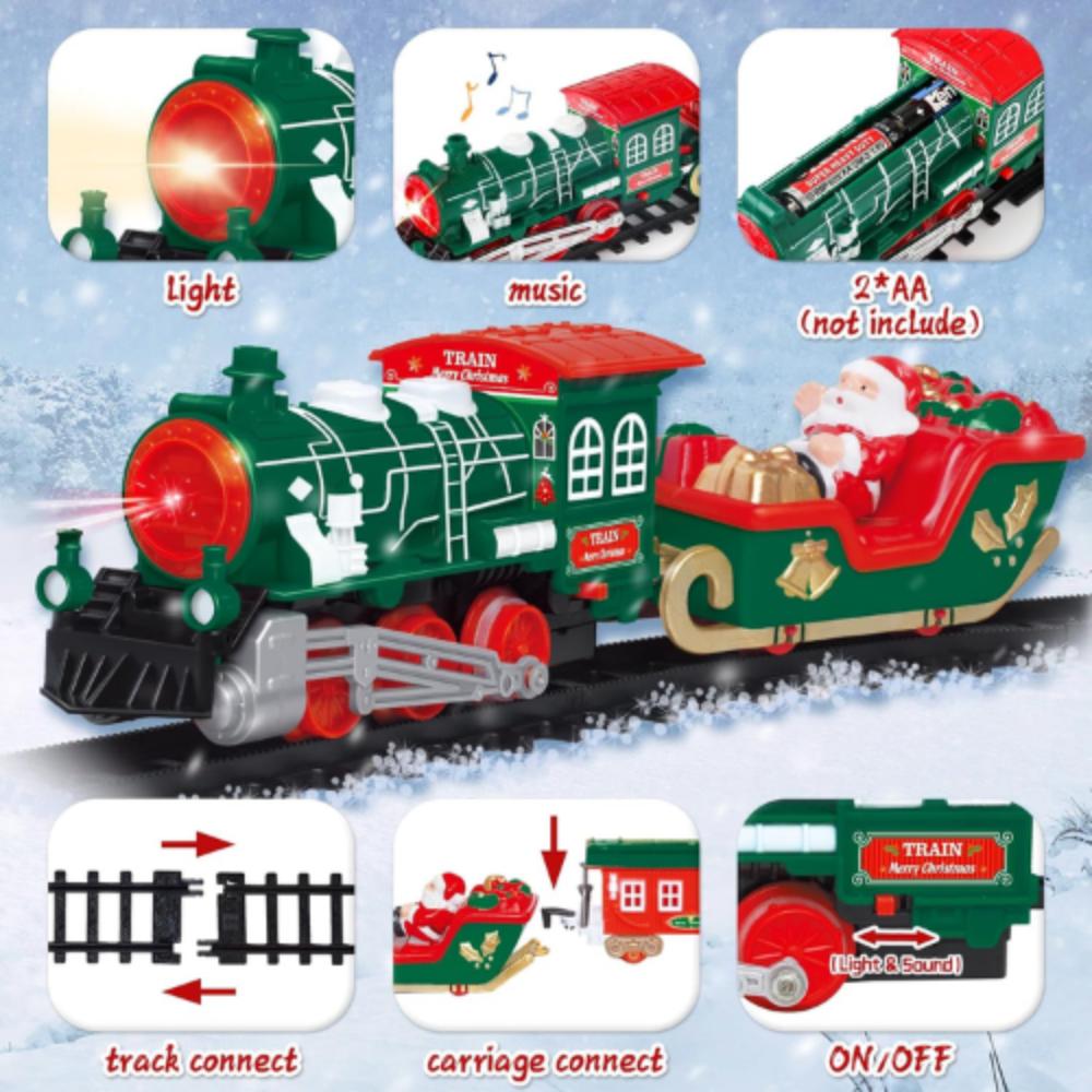 Electric Light Music Christmas Rail Train6324