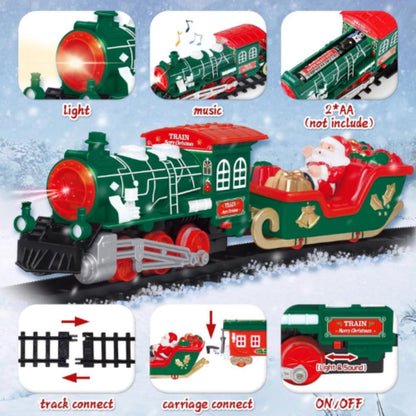 Electric Light Music Christmas Rail Train6324