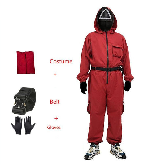 Cool Gift, Squid Game Kids Costume With Gloves & Belt, Available in Different Sizes