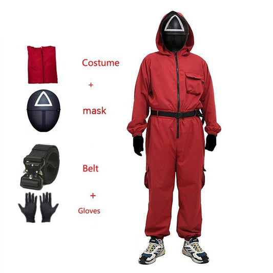 Cool Gift, Squid Game Kids Costume With Gloves & Belt, Available in Different Sizes