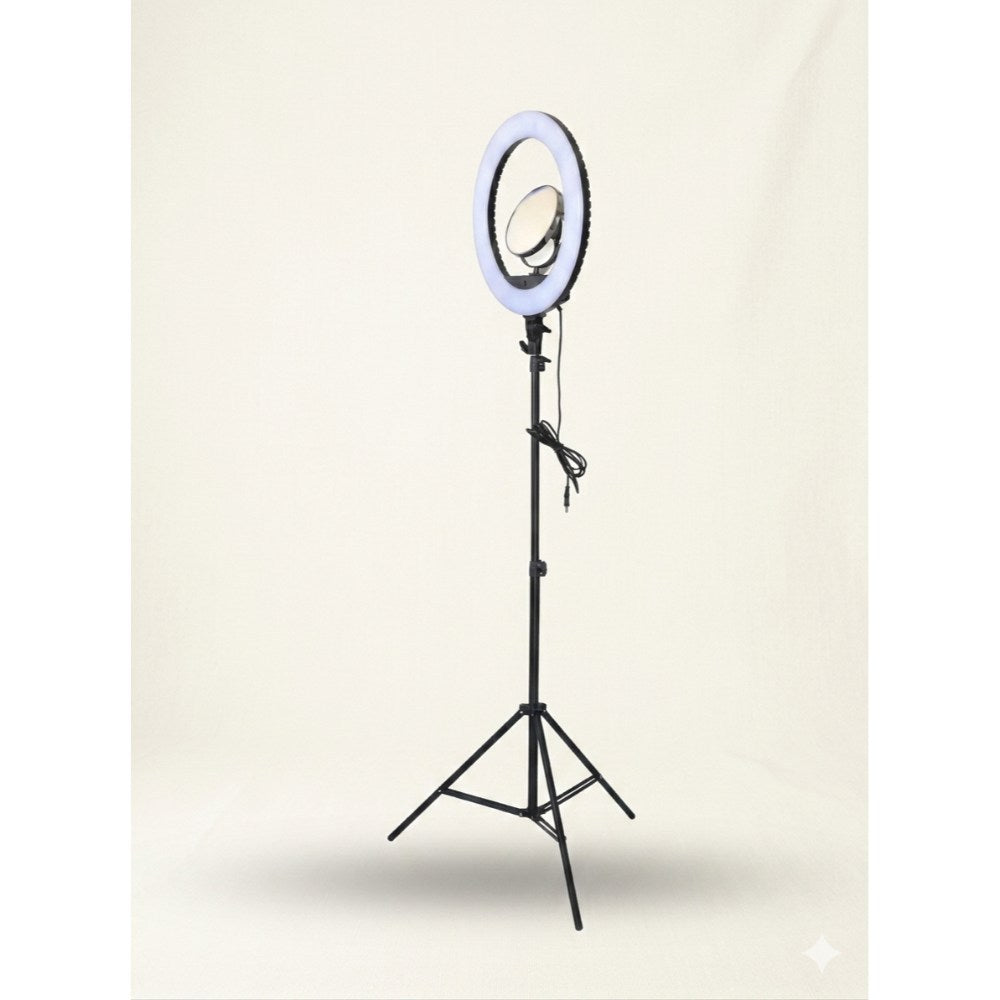 La Perla Tech, Professional Ring Light With A Built-In Reflective Mirror F18
