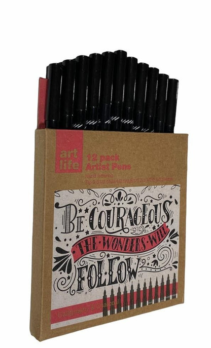 Memoris Precious, Fineliner Pens MP72186 set of 12 different types of pen heads