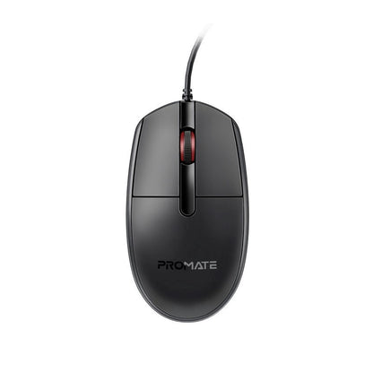 Promate, Wired Optical Mouse Ergonomic Design #Cm-1200 Black.