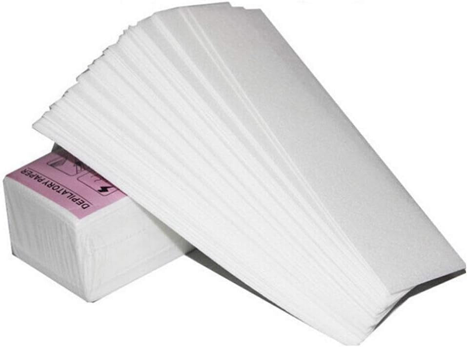 La Perla Tech, Hair Removal Depilatory Paper Professional Non-Woven Epilator Wax Strip (100 Pieces/Pack)