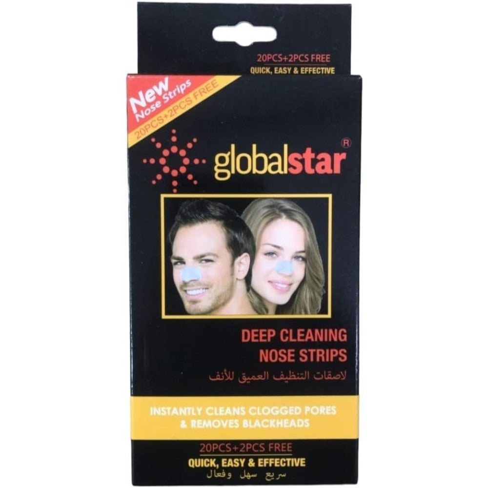 Globalstar, Deep Cleansing Nose Strip 1 Pack (22 Strips)