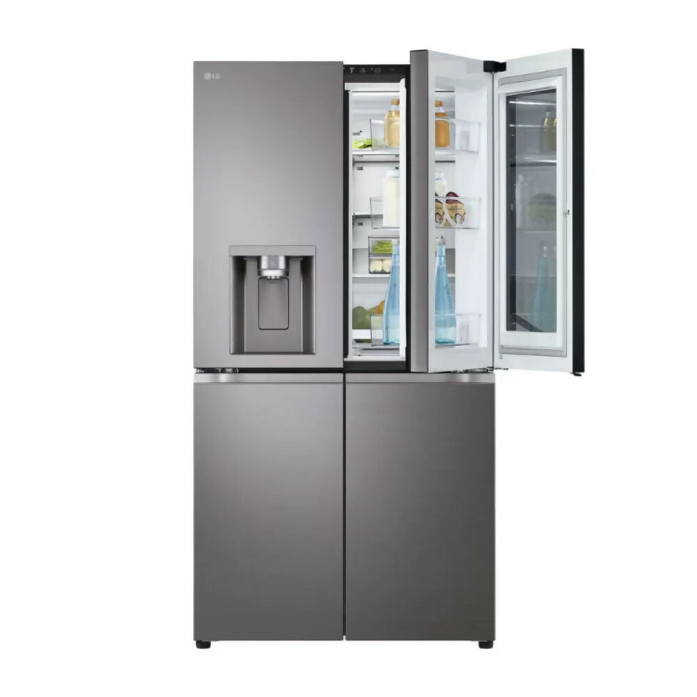 LG 4 Doors Refrigerator, 705L With Hygiene FRESH+ [Black Stainless], GCX-274DFBC