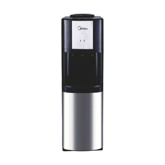Midea Top-Loading Water Dispenser - Hot - Cold [Black & Silver], YL1638S-W