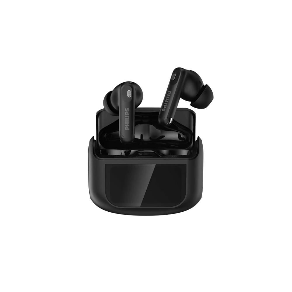 Philips Earphone Full Color LCD Touch, Noice Cancellation [Black], PHI-TAT3020BK