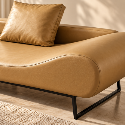 Aurelia Luxury Gold Fabric Sofa | HS236