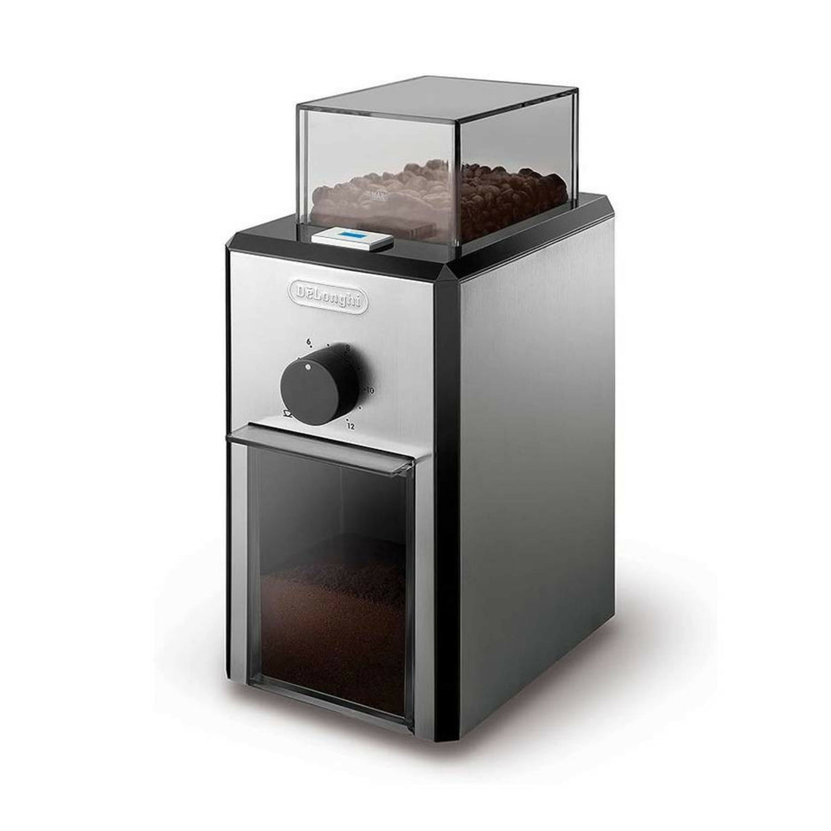 De'Longhi Coffee Grinder, Stainless Steel Blade, 120G Capacity, 110W, Dual Safe System, KG89, Stainless Steel