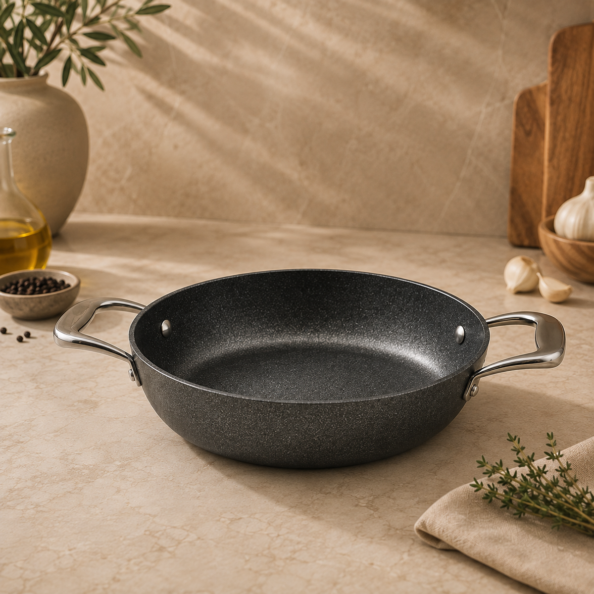 Karaca BioDiamond Pro Induction Base Frying Pan 20 cm, 153.03.07.7053
