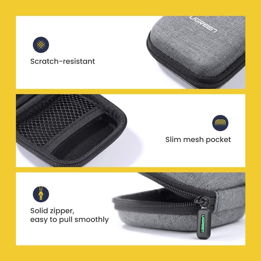 Ugreen, Waterproof Small Size Case For Earphone,  Cable,  Charger,  Earbuds & Memory Card Ugreen Lp128 - 70577