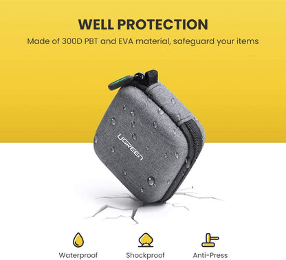 Ugreen, Waterproof Small Size Case For Earphone,  Cable,  Charger,  Earbuds & Memory Card Ugreen Lp128 - 70577