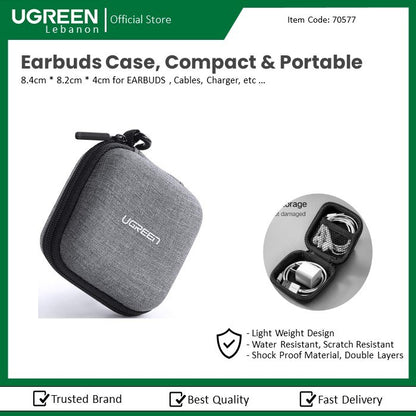 Ugreen, Waterproof Small Size Case For Earphone,  Cable,  Charger,  Earbuds & Memory Card Ugreen Lp128 - 70577