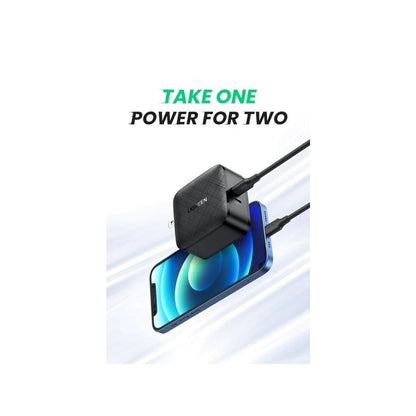 Ugreen, Pd 66W Dual Usb-C Gan Tech Charger For Phone, Macbook & Laptop Ugreen Cd216- 70867