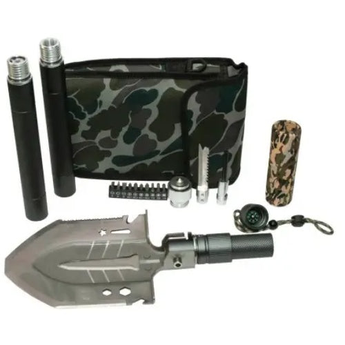 Tactical Minesweeper Shovel Tourist Shovel Multifunctional Shovel Tactical Derivative Shovel 16 In 1