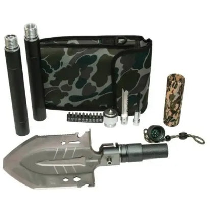 Tactical Minesweeper Shovel Tourist Shovel Multifunctional Shovel Tactical Derivative Shovel 16 In 1