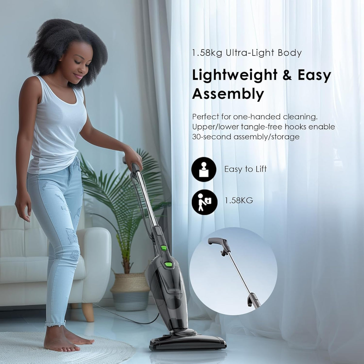 Oraimo, Smartvacuum Corded Vacuum Cleaner With 5M Wire, 500W