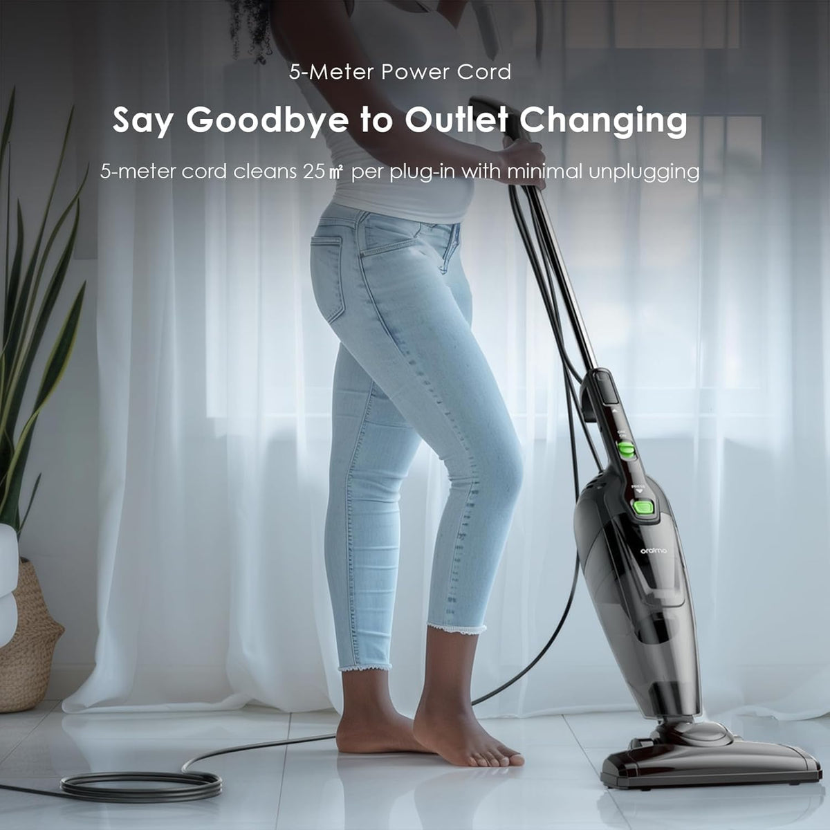 Oraimo, Smartvacuum Corded Vacuum Cleaner With 5M Wire, 500W