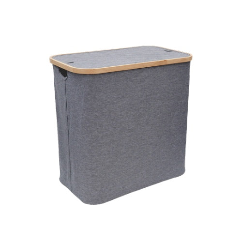 Laundry Basket Organizer With Bamboo Frame