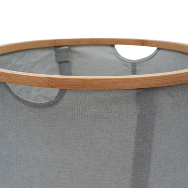 Multipurpose Storage Laundry Basket With Bamboo Frame
