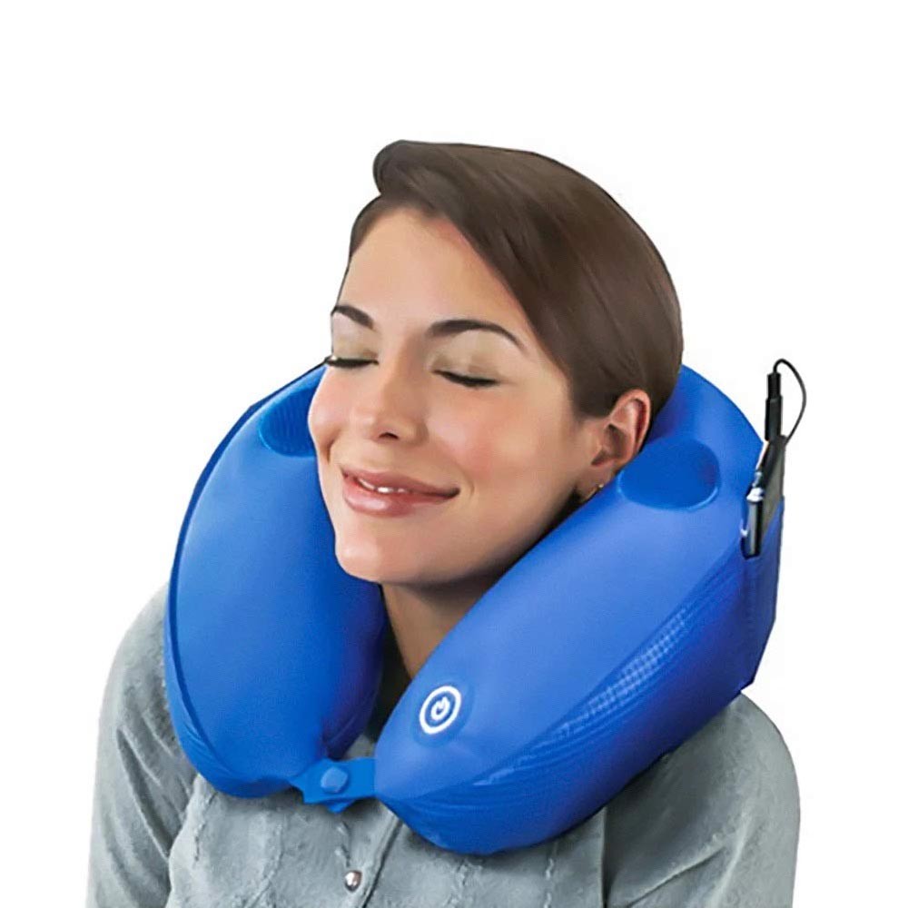 Cool Gift, Travelling Massage Pillow With Speakers, Available in Different Colors