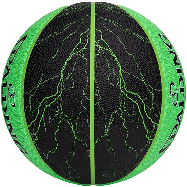 Spalding, Pro Grip X Electric Green Composite Leather Basketball - Size 7