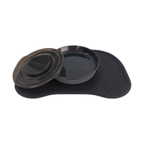 Twistshake, Click Mat + Plate 6+M Black, 78138