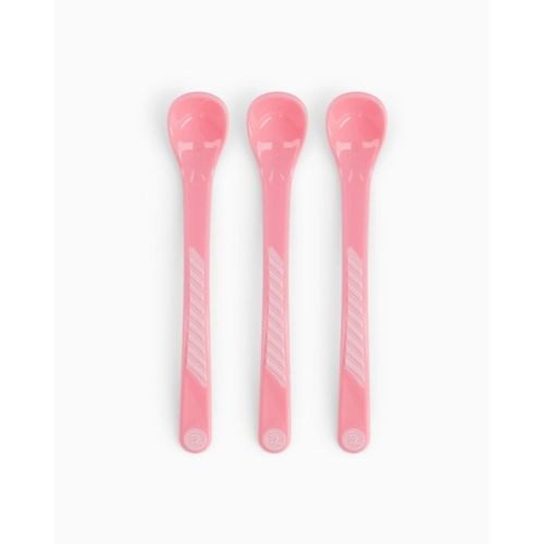 Twistshake, 3X Feeding Spoon 4+M Pastel Pink, 78179