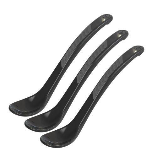 Twistshake, 3X Feeding Spoon 4+M Black, 78188