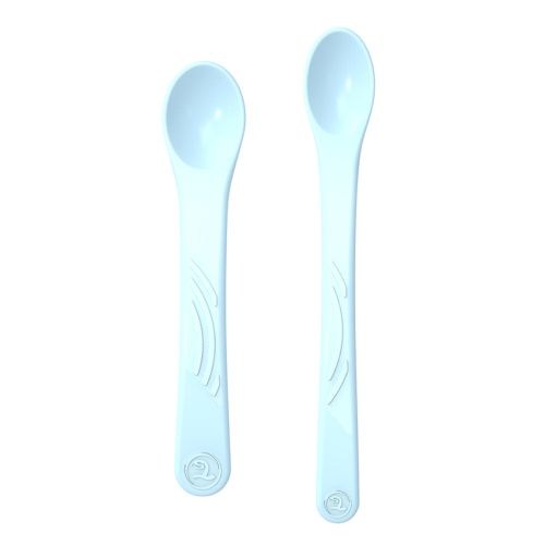 Twistshake, 2X Feeding Spoon Set 4+M Pastel Blue, 78190