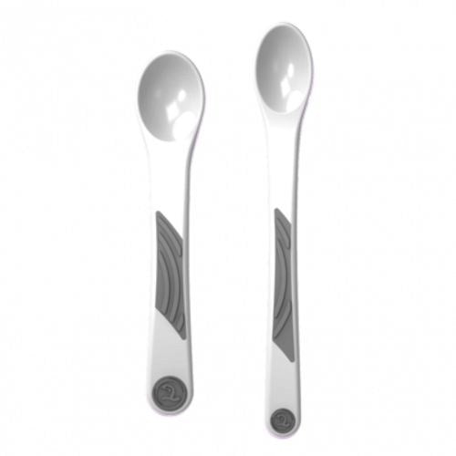 Twistshake, 2X Feeding Spoon Set 4+M White, 78197