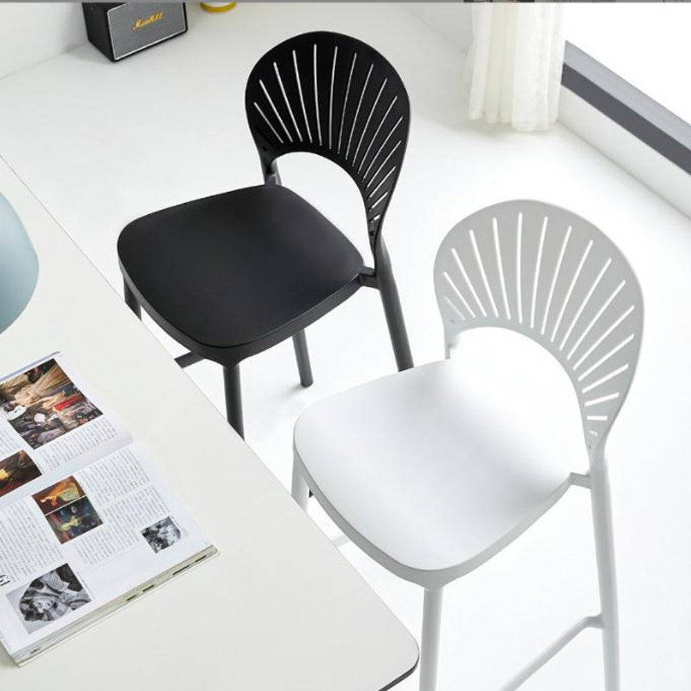 Cool Gift, Nordic Shell Bar Chair #799, Available in Different Colors