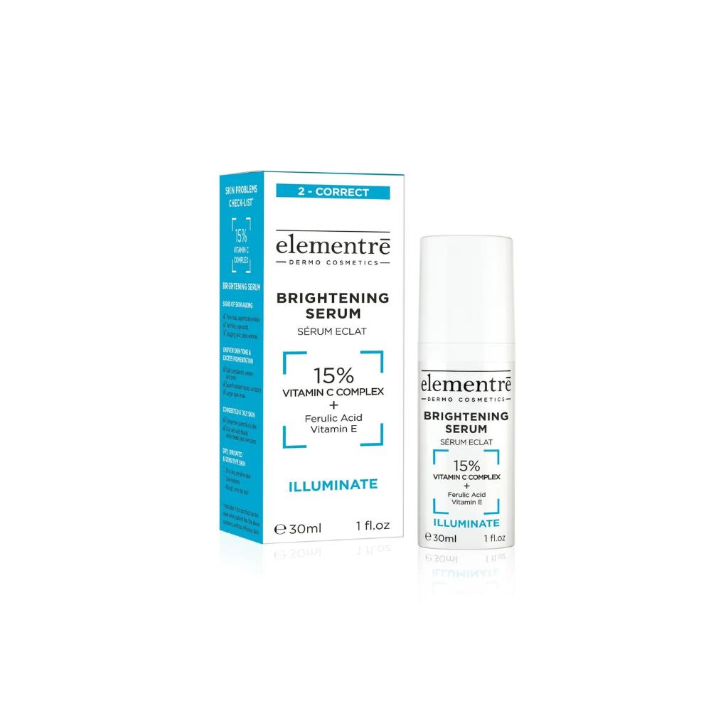 Elementre, Brightening Serum 15% Vitamin C Complex