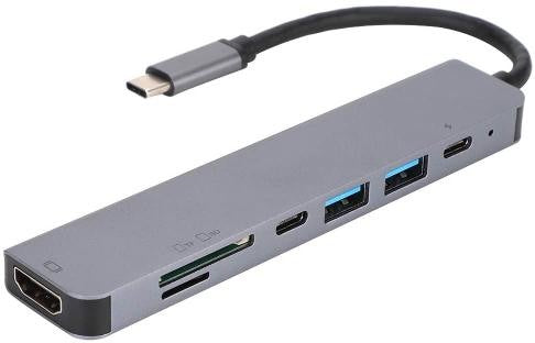 Hay-tech USB-C To HDTV Multifunction Adapter 7 in 1