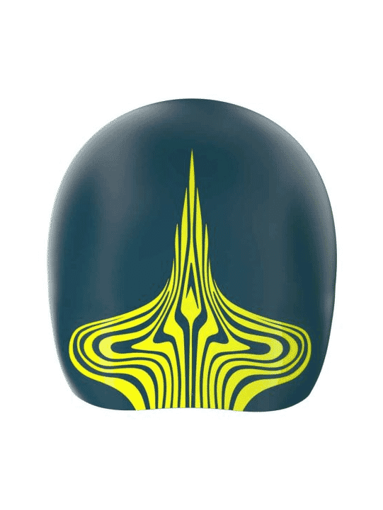 SPEEDO FASTSKIN CAP DARK TEAL / HYPER YELLOW