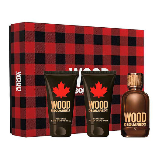 Dsquared2 Wood Pour Homme Gift Set Eau de Toilette + Shower Gel + After Shave