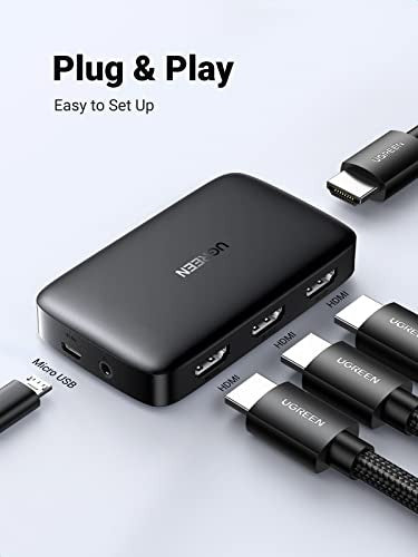 Ugreen, 4K Hdmi Switch 4 In 1 Out With Remote Control Ugreen Cm332 - 80125