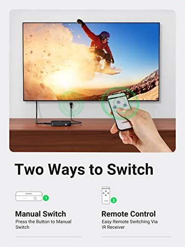 Ugreen, 4K Hdmi Switch 4 In 1 Out With Remote Control Ugreen Cm332 - 80125