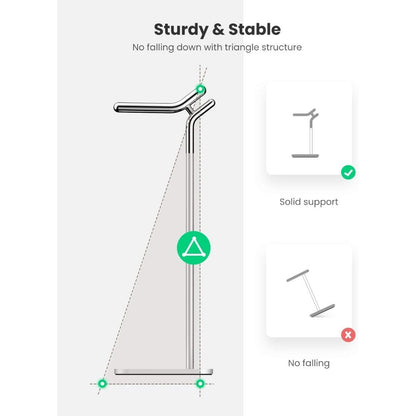Ugreen, Aluminum + Zinc Alloy Desktop Stand For Headset, Stable, Premium Quality & Smart Design Ugreen Lp143 - 80701