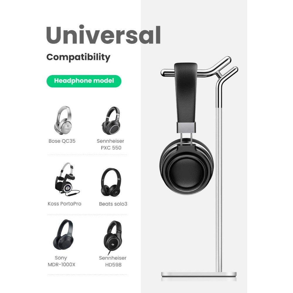Ugreen, Aluminum + Zinc Alloy Desktop Stand For Headset, Stable, Premium Quality & Smart Design Ugreen Lp143 - 80701