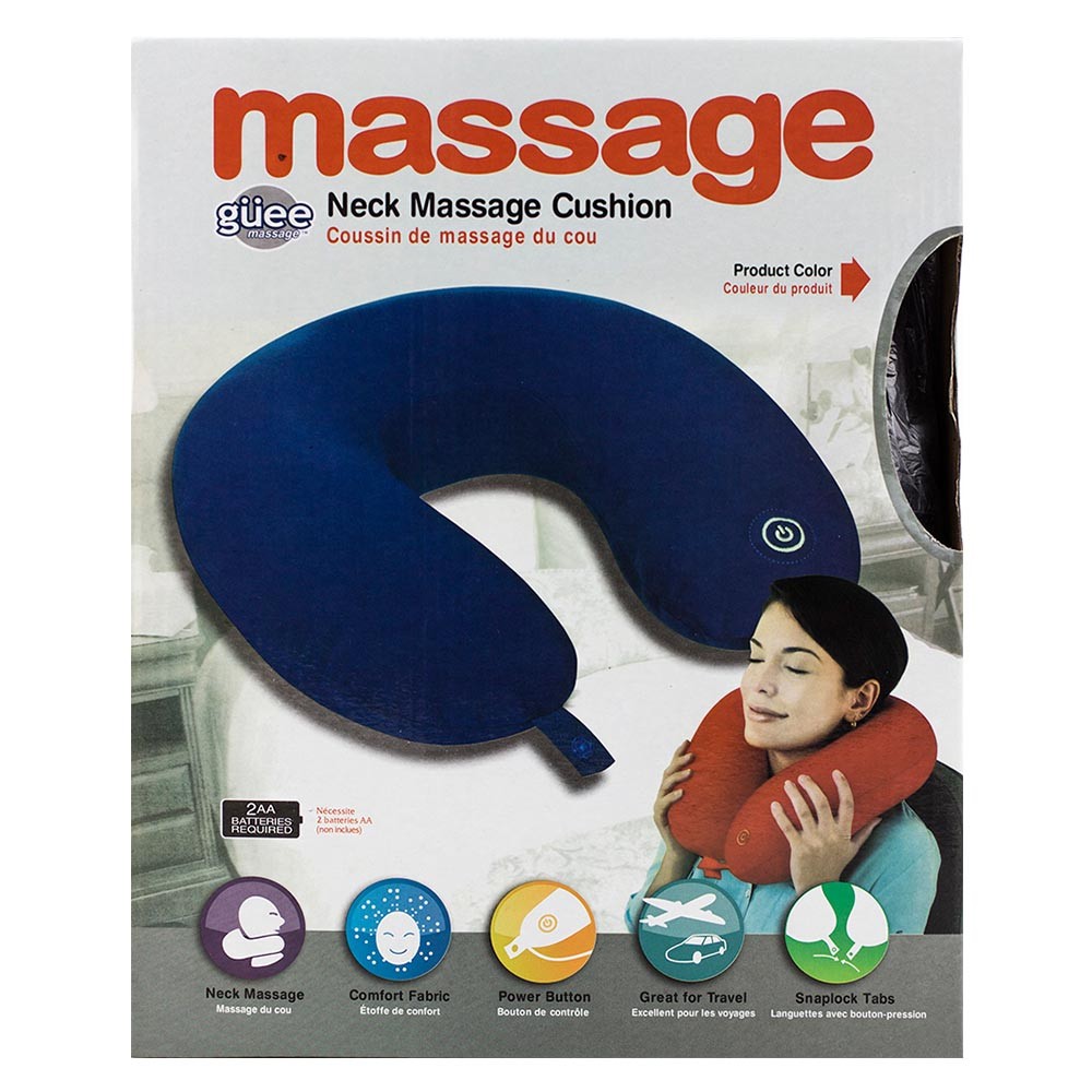 Cool Gift, Vibrating Neck Pillow, Massage Cushion, Available in Different Colors