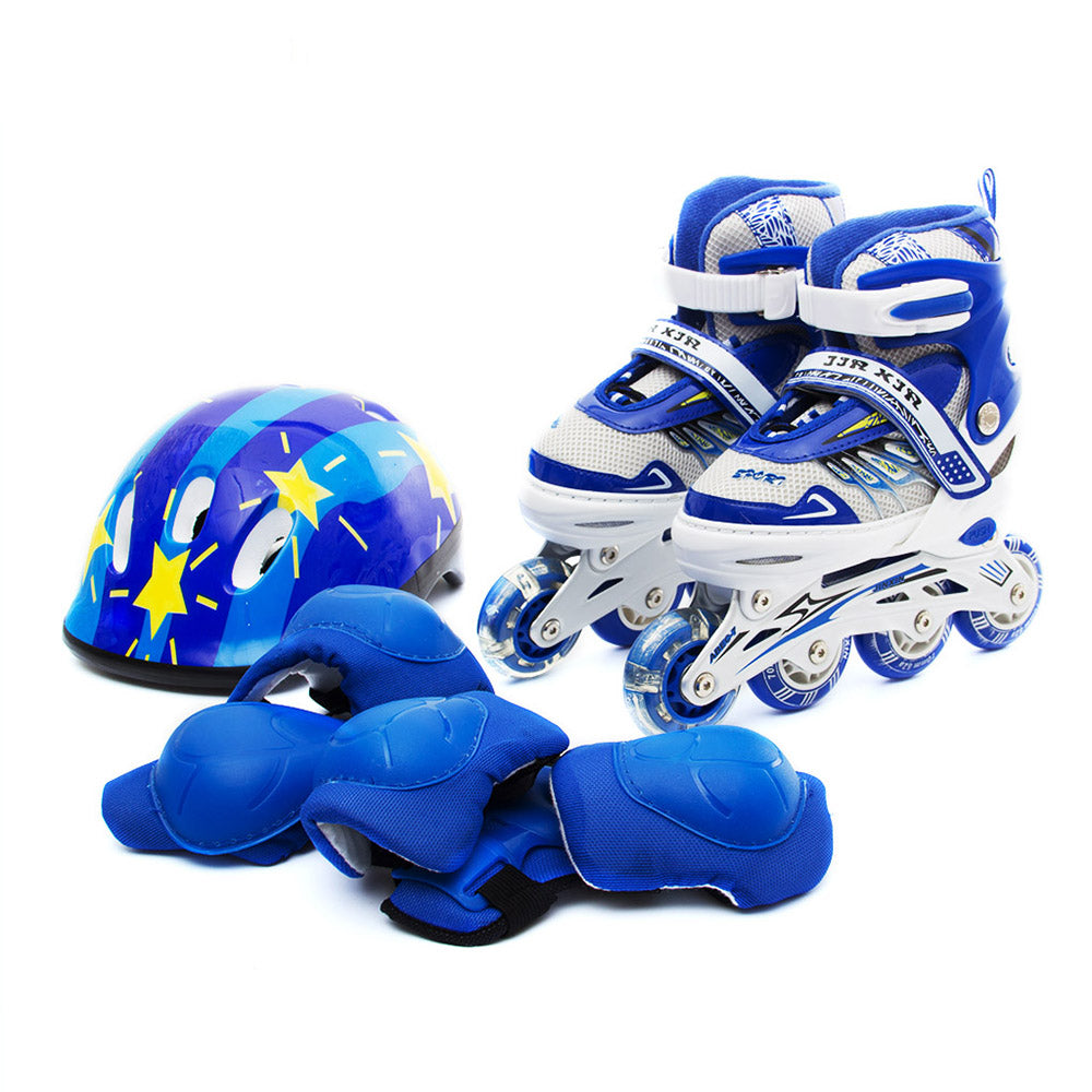 Cool Gift, Adult & Kids Adjustable Roller Skates With Safety Kits, Available in Different Sizes
