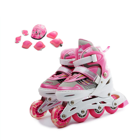 Cool Gift, Adult & Kids Adjustable Roller Skates With Safety Kits, Available in Different Sizes