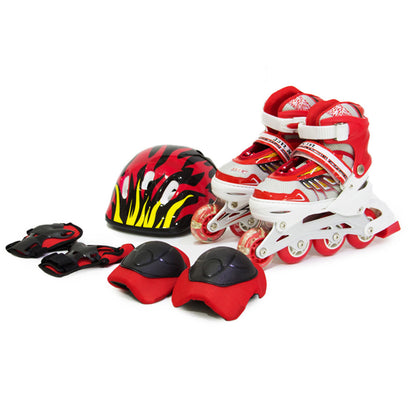 Cool Gift, Adult & Kids Adjustable Roller Skates With Safety Kits, Available in Different Sizes
