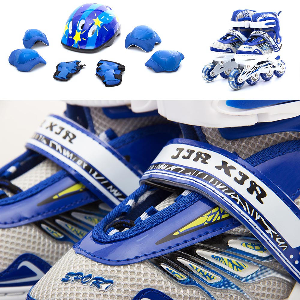 Cool Gift, Adult & Kids Adjustable Roller Skates With Safety Kits, Available in Different Sizes