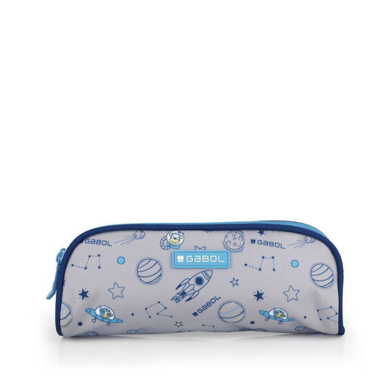 Gabol, Space Pencil Case 2-Parts 22X8X6Cm #234631/2024 Grey/Blue