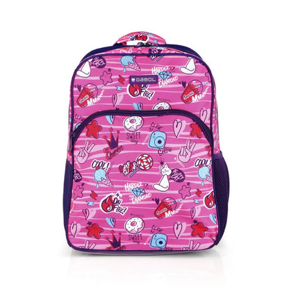 Gabol, Sticker Backpack 30X40X12Cm #234102/2024 Fuchsia, Available in Different Sizes
