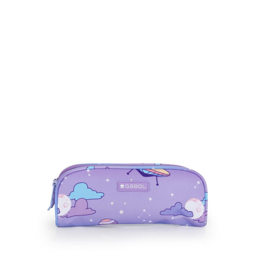 Gabol, School Pencil Case 2 Parts Cosmos 22x8x6cm#237431/2026 Light Purple.